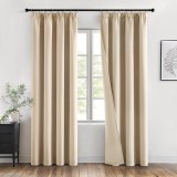 Set 2 Bucati Draperie, Tip Blackout, 140 X 225 Cm , Bej - CN