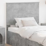 vidaXL Tăblie cap cu headboard Gri din beton 75 cm Lemn compozit 887707