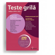 Teste grila. Editia a VIII-a. Volumul I. Drept civil. Drept procesual civil - Mihaela Tabarca, Rodica Constantinovici foto