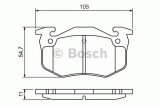 Set placute frana,frana disc RENAULT CLIO II (BB0/1/2, CB0/1/2) (1998 - 2005) BOSCH 0 986 460 970