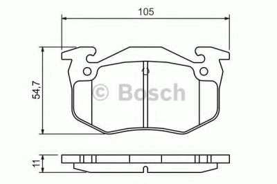 Set placute frana,frana disc PEUGEOT 306 Break (7E, N3, N5) (1994 - 2002) BOSCH 0 986 460 970 foto