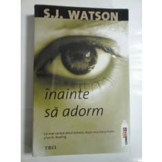 INAINTE SA ADORM - S. J. WATSON