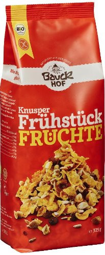 Mic Dejun Crocant cu Fructe Fara Gluten Bauck Hof 325gr