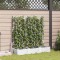 vidaXL Ghiveci de grădină cu trellis 3 pcs Alb 120 x 40 x 125.5 cm PP 42002907