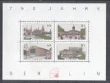 Germany Berlin 1987 750 years Berlin perf. sheet Mi.B8 MNH DA.185, Nestampilat