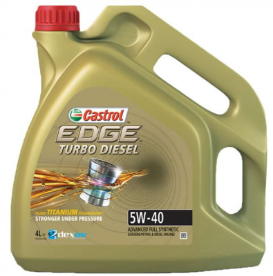 ULEI MOTOR FULL SINTETIC CASTROL EDGE TITANIUM TURBO DIESEL ACEA C3 5W40 4L foto