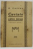 Aron Cotruș, CUVINTE CĂTRE ȚĂRAN, Arad, 1928