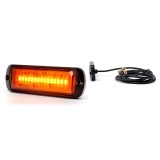 Cumpara ieftin Proiector Stroboscopic Led Portocaliu 1469 W218 Cu Montare In Grila, 2 Faze Flash, 12V-24V, 21W