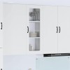 VidaXL Dulap suspendat de bucătărie cu ușă Alb lucios 40 x 31 x 100 cm 885099