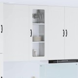 VidaXL Dulap suspendat de bucătărie cu ușă Alb lucios 40 x 31 x 100 cm 885099