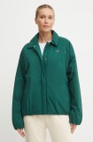New Balance geaca femei, culoarea verde, de tranzitie, oversize, WJ43506NWG