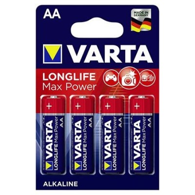 BATERIE ALCALINA LR06 MAX POWER VARTA BLISTER 4 BUC foto