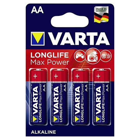 BATERIE ALCALINA LR06 MAX POWER VARTA BLISTER 4 BUC