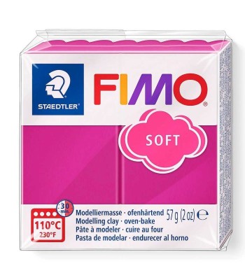 Pastă polimerică FIMO Soft 57g Roz aprins foto