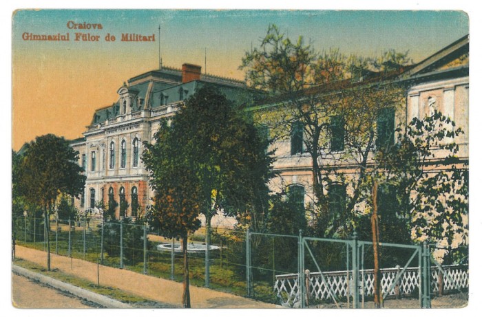 5260 - CRAIOVA, Military High School, Romania - old postcard - unused