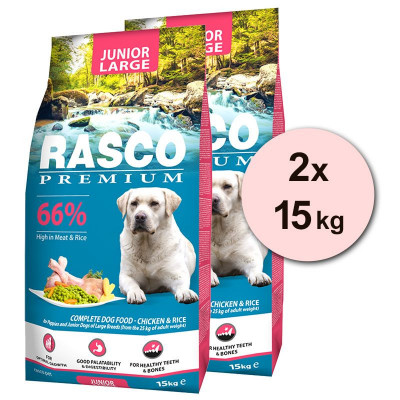 RASCO PREMIUM Junior Large 2 x 15 kg foto