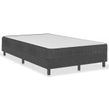 Cumpara ieftin Pat continental, gri inchis, 120x200 cm, material textil