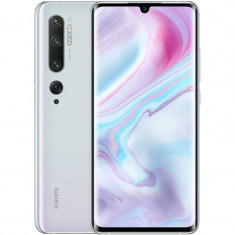 Telefon mobil Xiaomi Mi Note 10 EU AMOLED Full HD+ 128GB 6GB RAM Senzor 108 mpx Baterie 5260 mAh Dual SIM Glacier White foto