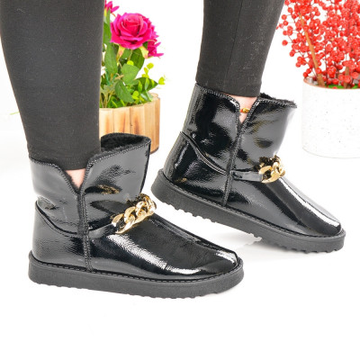 Cizme Tip Ugg De Dama B21-162 Negre foto