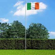 Steag Irlanda si stalp din aluminiu, 4 m foto