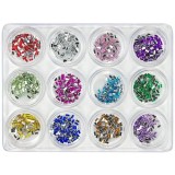 Cumpara ieftin Kit nail art - dreptunghiuri, 12 buc