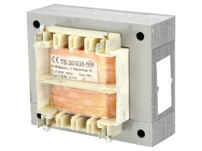 Transformator de Alimentare 20VA 230V 115V 170mA cu Șurub foto