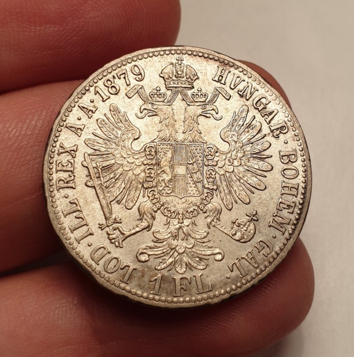 1 Florin 1879 Aunc Piesa de Colectie