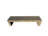 Banca stradala din beton si piatra naturala 200x45x50 cm