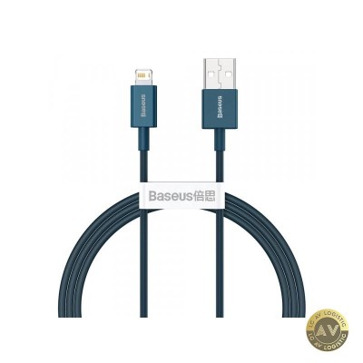 Cablu Date si Incarcare USB-A - Lightning Baseus Superior Series 20W 1m Albastru CALYS-A03 foto