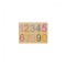 Puzzle din lemn, numere colorate si denumiri in engleza