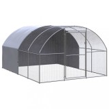 VidaXL Coteț de găini pentru exterior, 3x4x2 m, oțel zincat