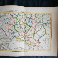 Harta a principatelor romanesti, Rusiei si Marii Negre, tiparita in 1813