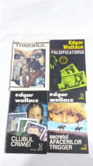 EDGAR WALLACE-TRISORUL+FALSIFICATORUL+CLUBUL CRIMEI+SECRETUL AFACERILOR TRIGGER foto