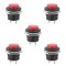 Set 5 Intrerupatoare rotunde push mare fara retinere
