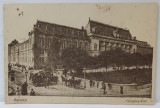 BUCURESTI , CLADIREA TRIBUNALULUI SI RAUL DAMBOVITA , CARTE POSTALA , INCEPUTUL SEC. XX