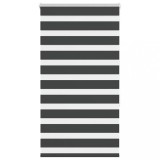 vidaXL Jaluzea tip zebra neagră lățime țesătură 85,9 cm poliester