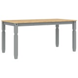 Cumpara ieftin Masa de sufragerie "Corona", gri 160x80x75 cm lemn masiv de pin