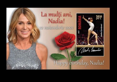 ✅RO 2021 LP 2345a ,&amp;quot;12 noiembrie 2021 - La multi ani , Nadia !&amp;quot;,colita ,MNH foto