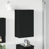 VidaXL Dulap de Baie Pe perete Negru 39 x 23.5 x 65 cm Lemn compozit 883385