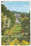 Bnk cp Govora - Vedere din parc - uzata, Baile Govora, Circulata, Printata