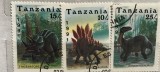 (B ) Timbre serii Straine tema Animale Tanzania, Stampilat