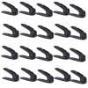 Set 20 buc, Organizator, Suport pentru Incaltaminte, Reglabil 3 Pozitii, Dublare Spatiu Depozitare, 6&times;25.5&times;11/17 cm, Negru