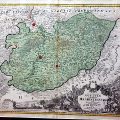 Johann Baptist Homann, Marchionatus Moraviae Circulus Hradistiensis quem mandato caesareo accuratè emensus hac mappa delineatum - Harta cca. 1720