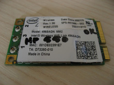Placa wireless laptop HP 550, Intel 4965AGN MM2, 441086-002 foto