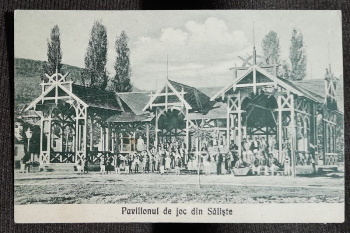 Carte postala, Pavilionul de joc din Saliste, 1949
