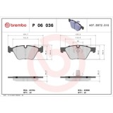 Placute frana Bmw 3 (E90), 3 Convertible (E93), 3 Coupe (E92), 3 Touring (E91), X1 (E84), Z4 Roadster (E89), punte fata, pregatit pentru senzor uzura