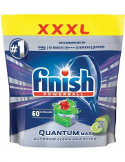 Detergent tablete pentru masina de spalat vase Finish Quantum Max, mere si lime, 60 bucati foto