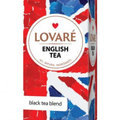 Cutie ceai cu 24 pliculețe Lovaré - English Tea: ceai negru 48 g