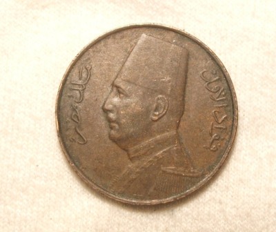 EGIPT 1 MILLIMES 1935 foto