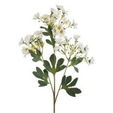 Floare artificiala cu tulpina lunga si margarete albe, 84 cm, CMCLASS